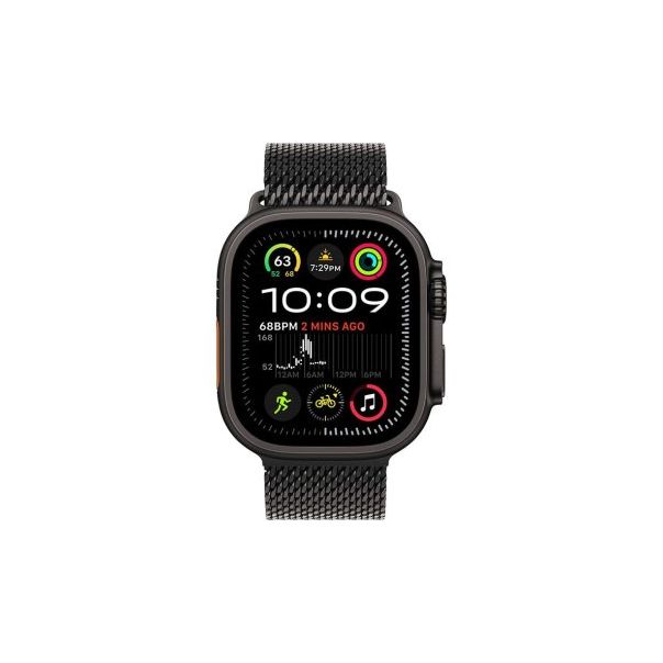 APPLE Pametni sat Ultra2 v2 Cellular 49mm, Black Titanium Case sa Black Titanium Milanese Loop - M - 295400