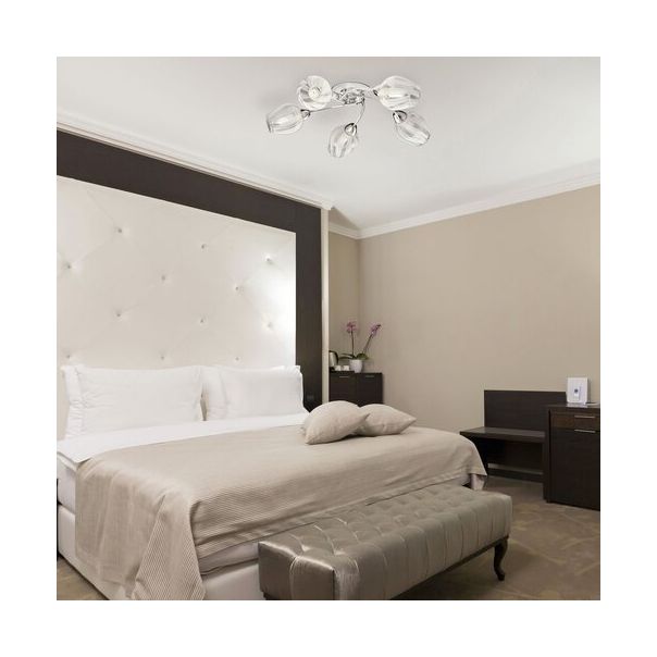 Rabalux Plafonjera Danila E27 5x MAX 60W hrom (2970) - 2970-1