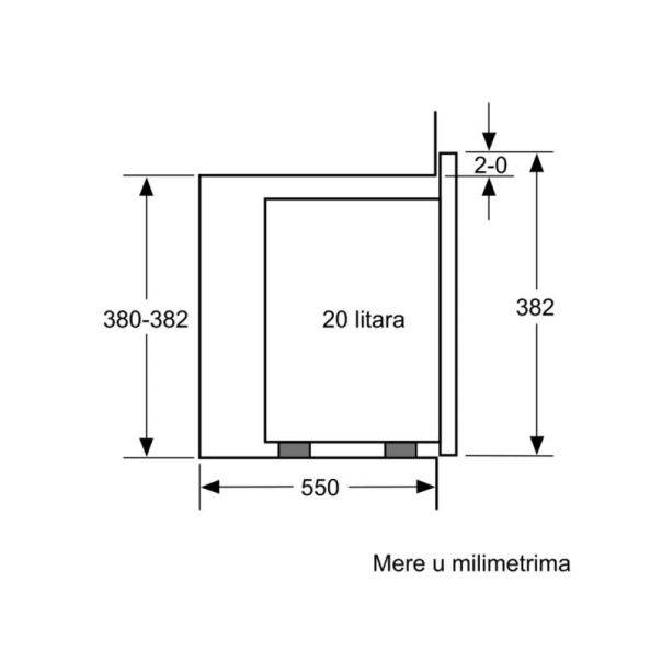 BOSCH Ugradna mikrotalasna rerna Serija 4 BFL520MB0 - EP2935949