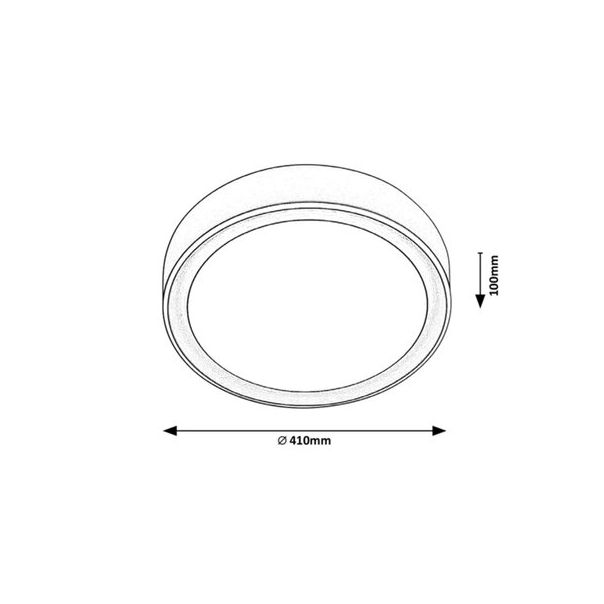 Rabalux Plafonjera Mokka LED 24W braon (2987) - 2987