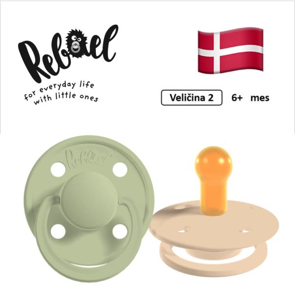 REBAEL cucle za bebe, 6+ mes, 2 kom, Maslina i Badem, RBL29992000 - EP3314670