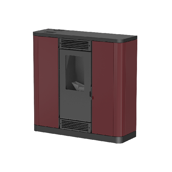 MARELI Kamin na pelet AURORA SLIM 10 air (10kW) bordo - EP3020612