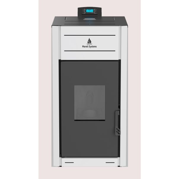 MARELI Kamin na pelet UNO 13 (1kW + 12kW) bela - EP2956650