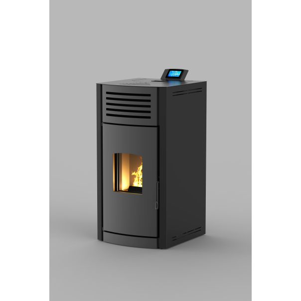 MARELI Kamin na pelet ONYX Hydro 30 (4kW + 26kW) crna - EP3013733