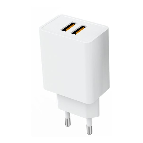 DENMEN DC02L Punjač za mobilne 2 porta 2,4A sa kablom lithtning /USB, bela - 1360276