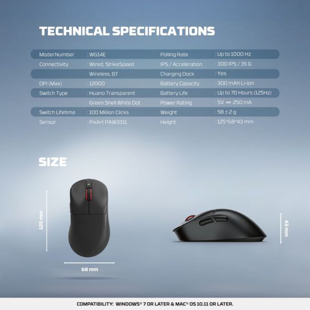 FANTECH Mis Wireless Gaming WG14E Yari E Pink - EP3093806