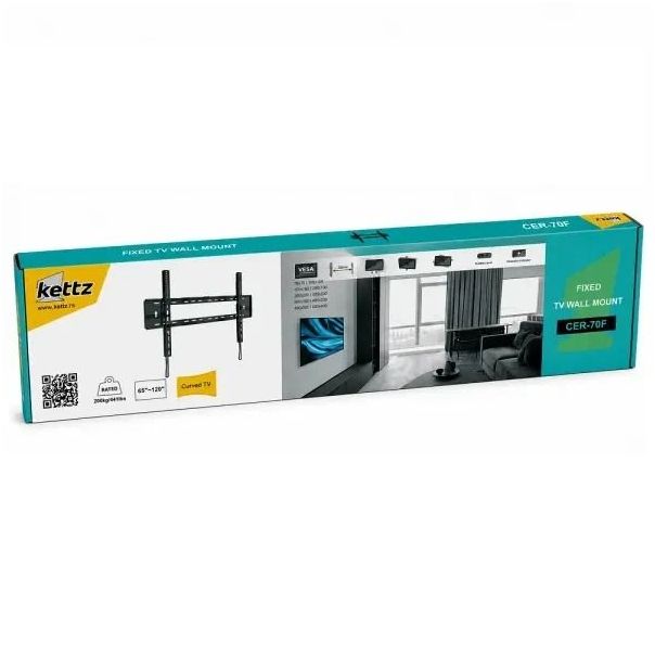 Nosač za TV Kettz CER-70F 65-120/vesa max 900x600/200kg/fiksni - EP3324222