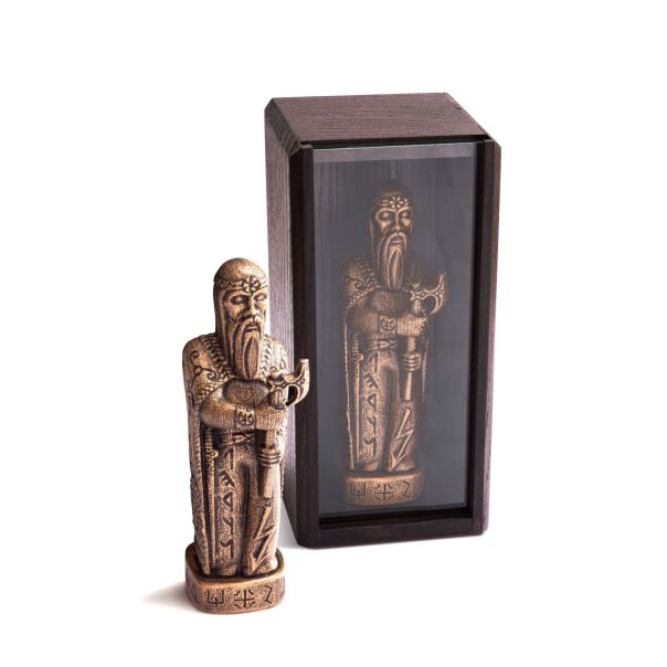 ROD - Poklon set velika skulptura PERUN u drvenoj kutiji - ROD000304