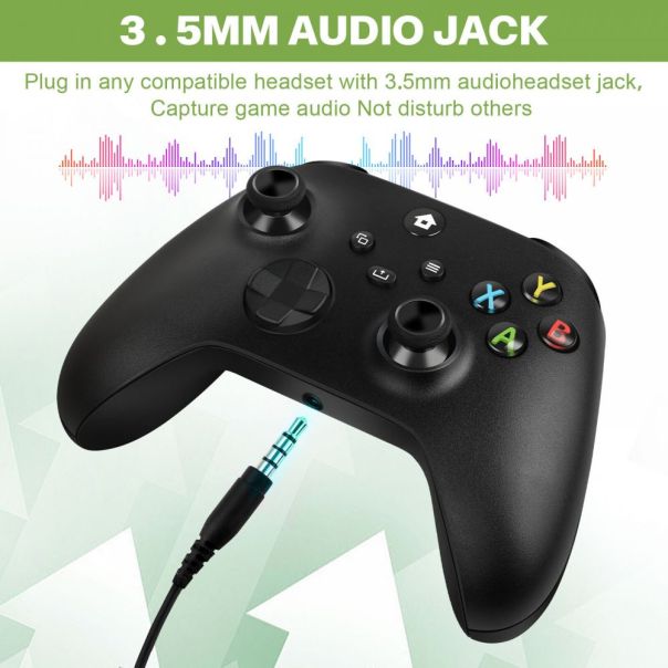 Joypad WIFI kontroler za XBOX One, XBOX X series, PC Windows, PS 3 crni - 213997