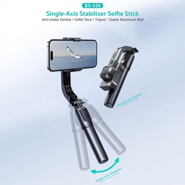 Selfie stick single-Axis Coteci stabilizer Gimbal BS-030 crni - EP3232576