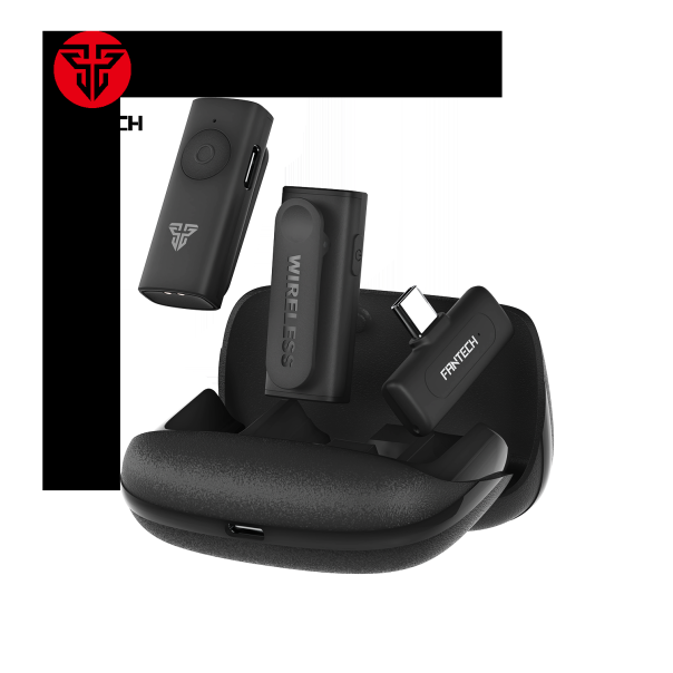 FANTECH Mikrofon bežični WMV21C Type-C Dual Mic Lavalier Leviosa Air - 213456