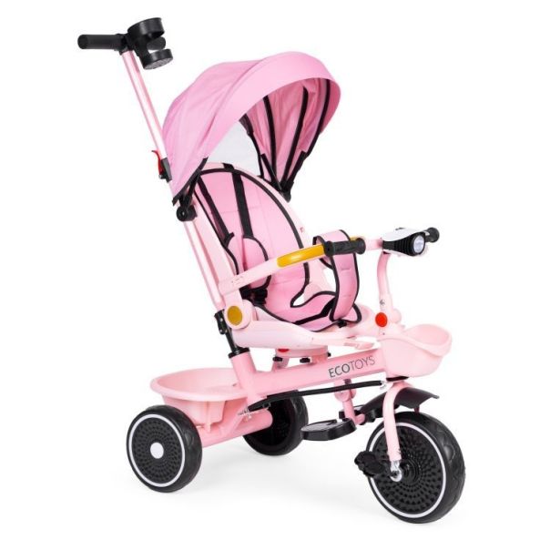 ECO TOYS Tricikl za decu 2u1, roze - WQL-066-18 PINK