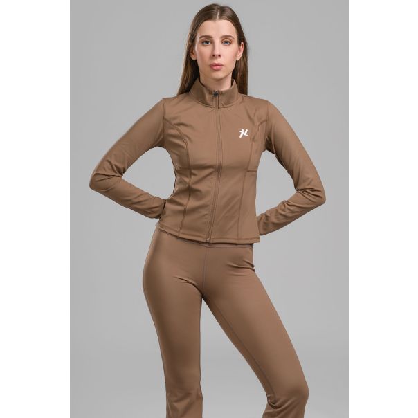 TYRO Yoga Zip Jakna za žene, braon - EP3109785
