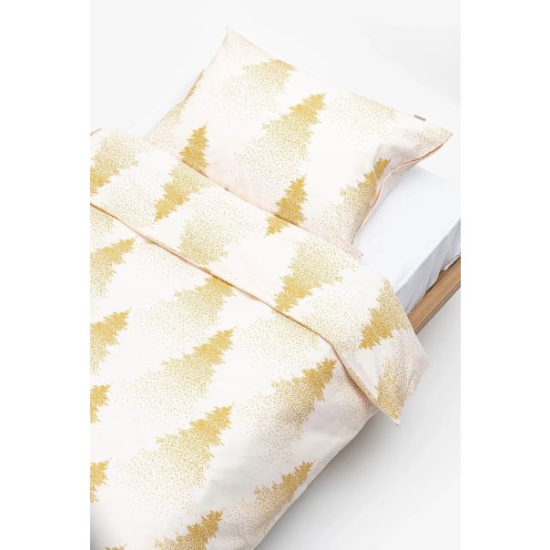 STEFAN Set posteljine 140x200cm NG1393, bela/zlatna - 300-1393
