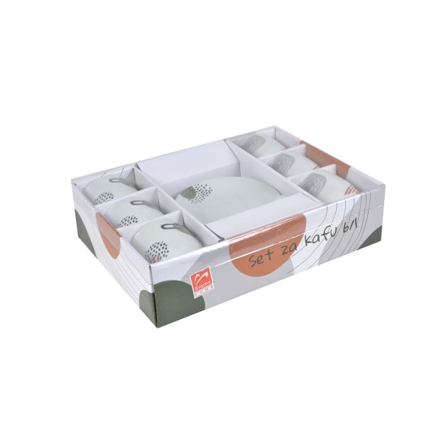 SIGMA Porcelanski set šoljica za kafu 160ml SHS-C-8004 6/1, zelena - 3009614