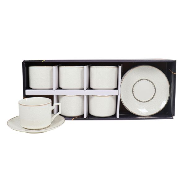SIGMA Set porcelanskih šoljica za kafu 160ml 6/1 JH-ZYH160-1522, bela - 3009774