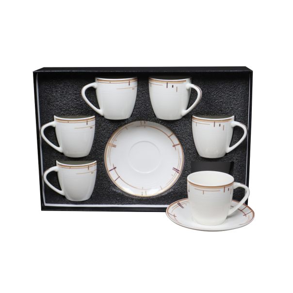 SIGMA Set porcelanskih šoljica za kafu 140ml 6/1 QRD2518-E - EP2860786