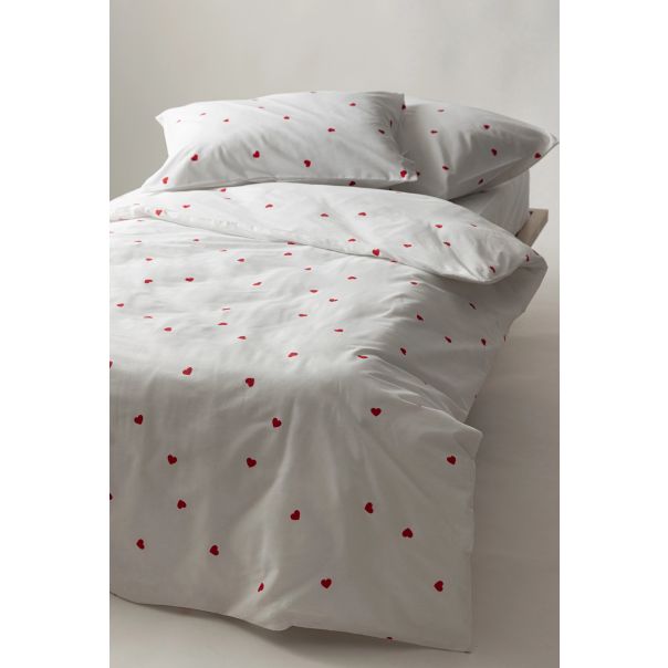 STEFAN Set posteljina 200x200cm, crvena srca - 301-1377