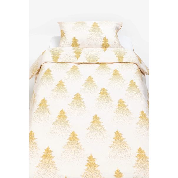 STEFAN Set posteljine 200x200cm NG1393, bela/zlatna - 301-1393