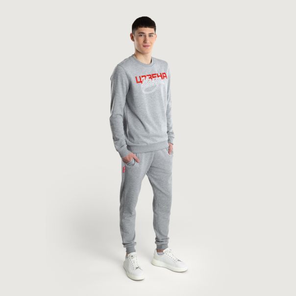 FK CRVENA ZVEZDA muška trenerka siva donji deo - 301-25-3