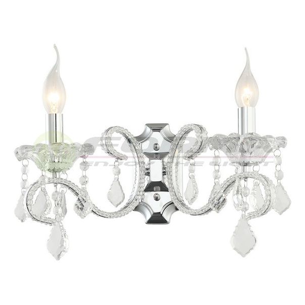 FORMA Zidna lampa kristal 2xE14 ML1403-2 CH - 004226