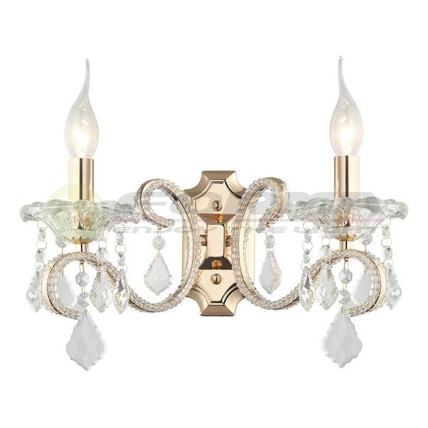 FORMA Zidna lampa kristal 2xE14 ML1403-2 GD - 004227