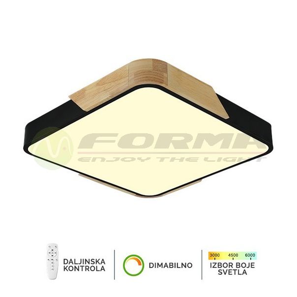 FORMA LED plafonska lampa 30W 3000K-6400K F2812-30C BK-drvo - 005095