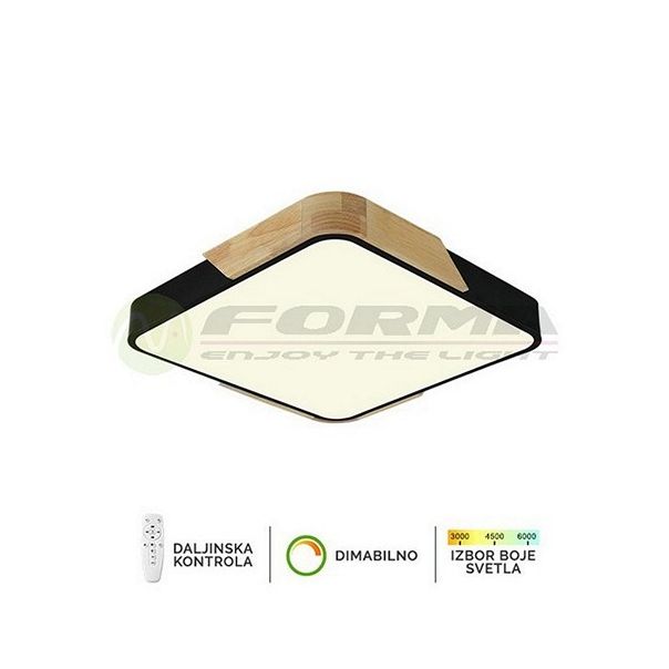 FORMA LED plafonska lampa 30W 3000K-6400K F2812-30C BK-drvo - 005095