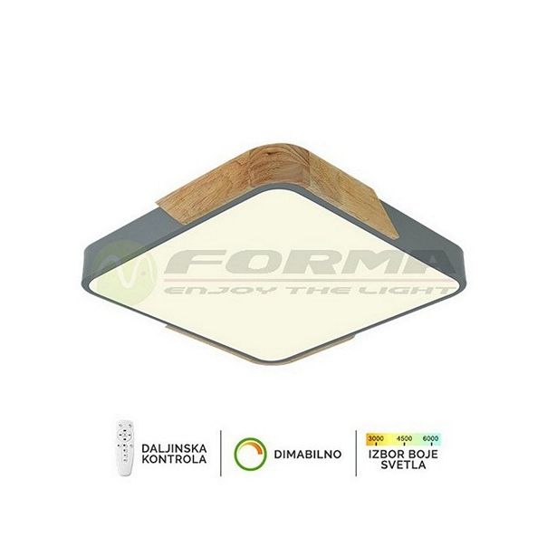 FORMA LED plafonska lampa 30W 3000K-6400K F2812-30C SV-drvo - 005097