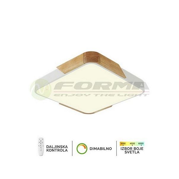 FORMA LED plafonska lampa 30W 3000K-6400K F2812-30C WH-drvo - 005096