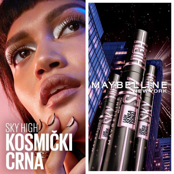 Maybelline New York Lash Sensational Sky High Cosmic Black maskara - 1100012954