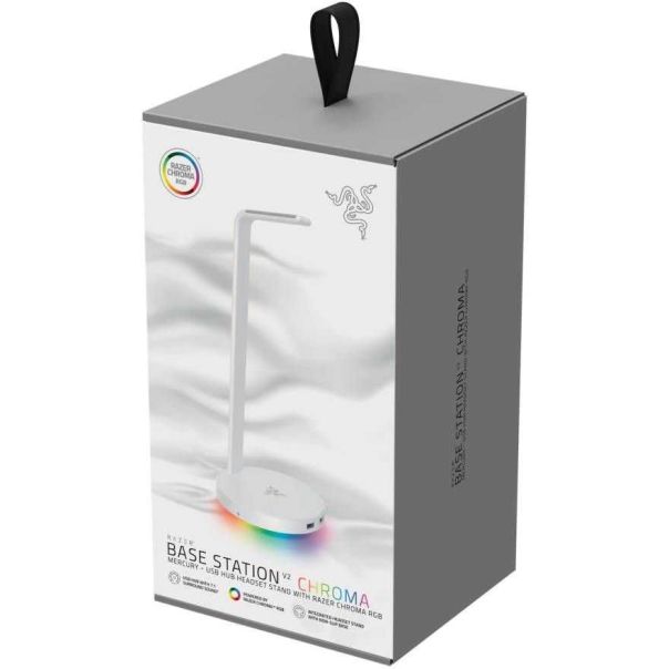 Base Station V2 Chroma Mercury - Headphone Stand with USB 3.1 and 7.1 Surround Sound - 040816