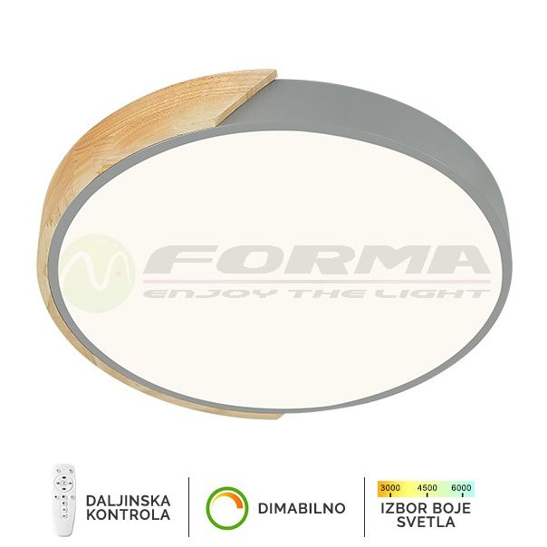 FORMA LED plafonska lampa 16W 3000K-6400K F2811-16C SV-drvo - 005088