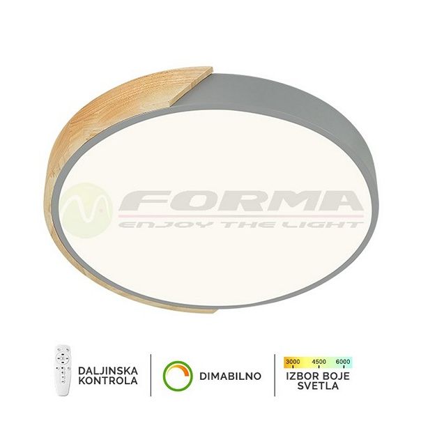 FORMA LED plafonska lampa 16W 3000K-6400K F2811-16C SV-drvo - 005088