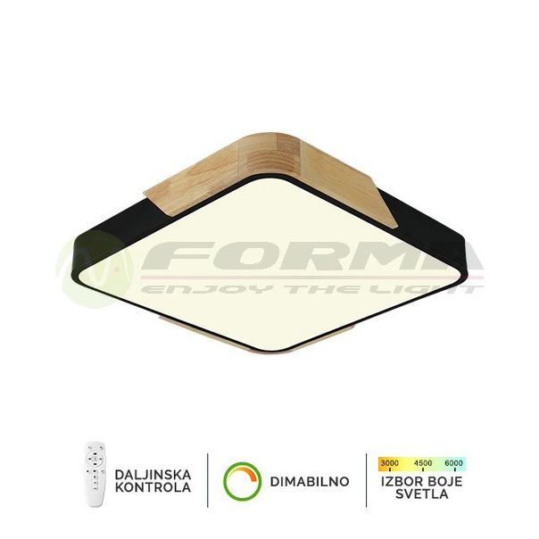 FORMA LED plafonska lampa 20W 3000K-6400K F2812-20C BK-drvo - 005092