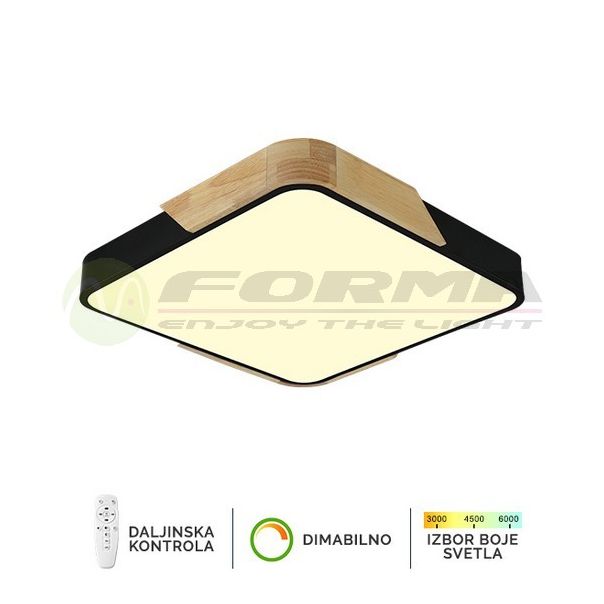 FORMA LED plafonska lampa 20W 3000K-6400K F2812-20C BK-drvo - 005092