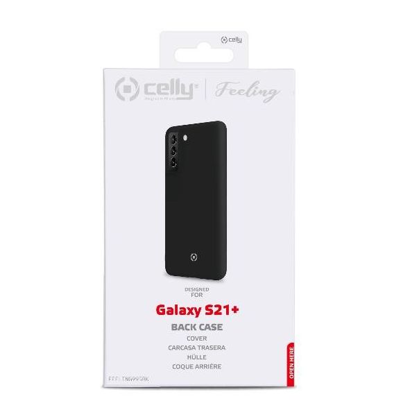 CELLY Maska FEELING za Samsung S21 +, crna - FEELING995BK