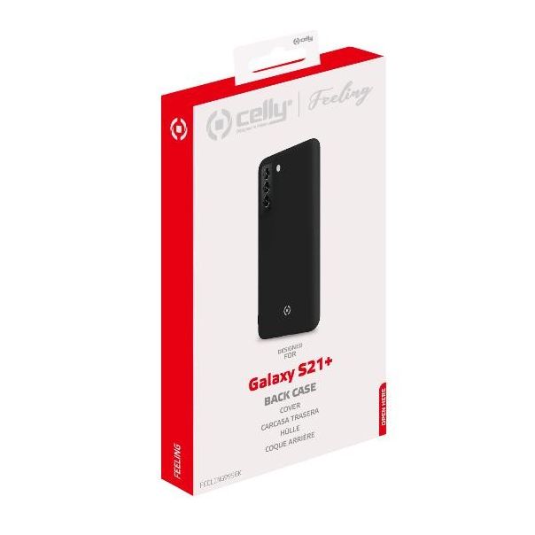 CELLY Maska FEELING za Samsung S21 +, crna - FEELING995BK