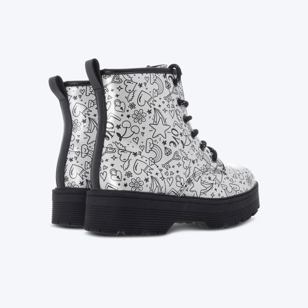 SKECHERS Cipele gravlen hi doodle down GP - 303408L-SLBK