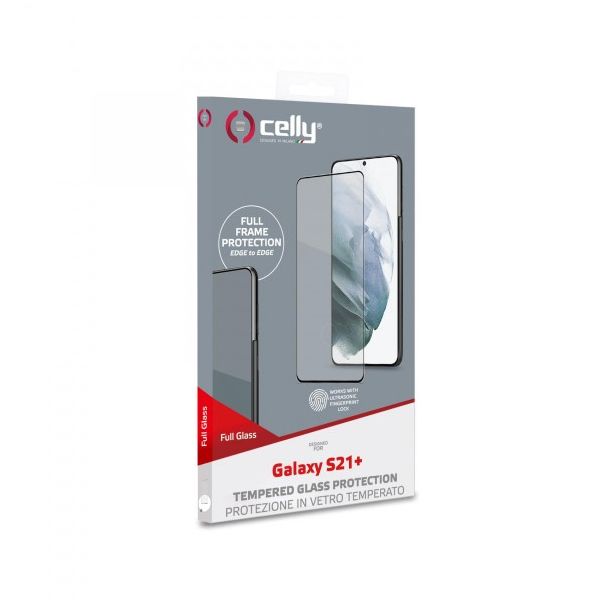 CELLY Zaštitno staklo FULLGLASS za Samsung S21 + - FULLGLASS995BK