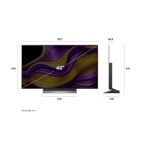 LG Televizor OLED48G53LS, Ultra HD, smart - OLED48G53LS