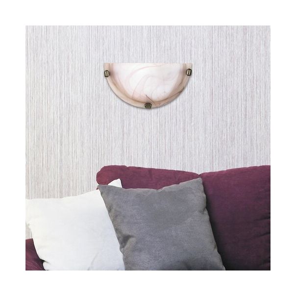 Rabalux Zidna lampa Alabastro E27 1x MAX 60W alabaster - duvan braon (3053) - 3053