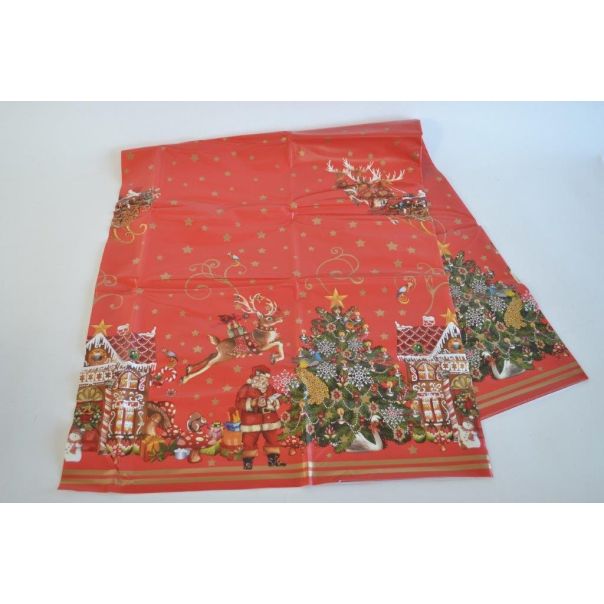SIGMA Novogodišnji stolnjak vinil 140x180cm, crvena - 3072107