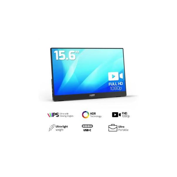 PORT DESIGN Portabl monitor 15.6 902101 1920x1080/IPS/HDMI/USB-A/USB-C/3.5mm/HDR - BCG307534