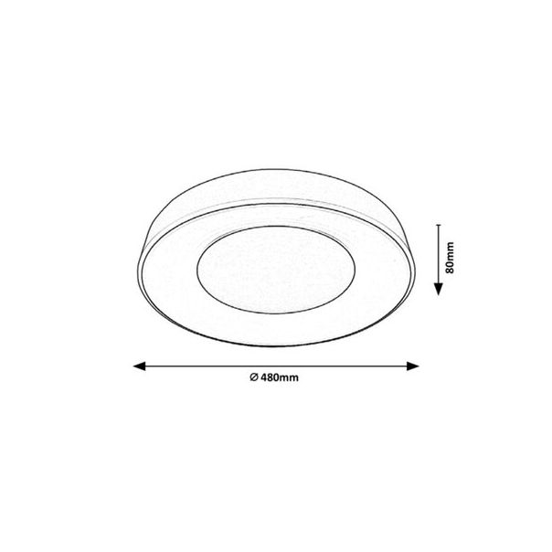 Rabalux Plafonjera Ceilo LED 38W bela (3083) - 3083