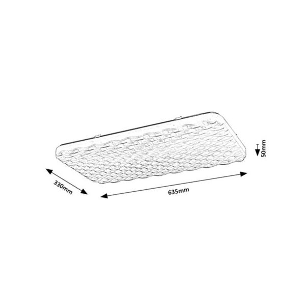 Rabalux Plafonjera Eldrick LED 36W bela (3087) - 3087