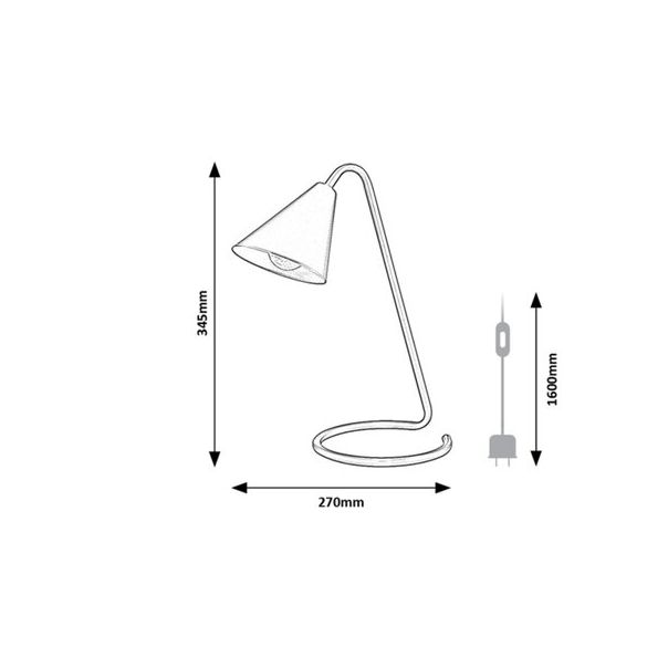 Rabalux Stona lampa Monty E14 1x MAX 40W bela (3089) - 3089