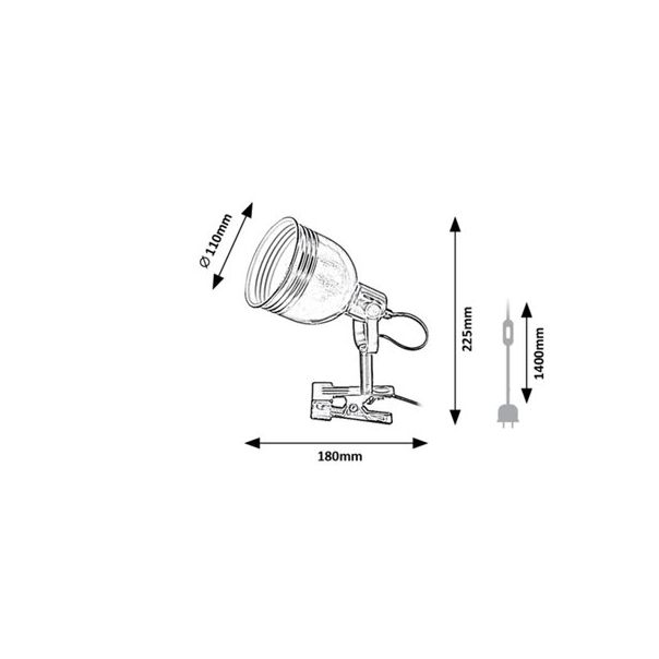 Rabalux Stona lampa Flint E14 1x MAX 25W bež (3093) - 3093-1
