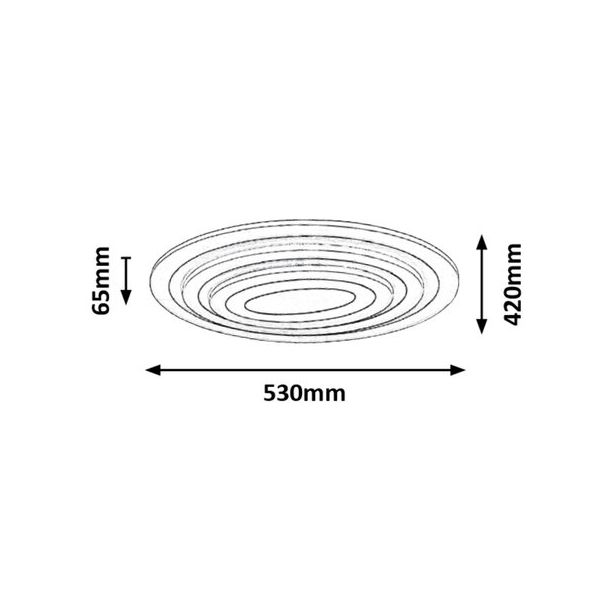 Rabalux Plafonjera Taneli LED 41W bela (3097) - 3097-1