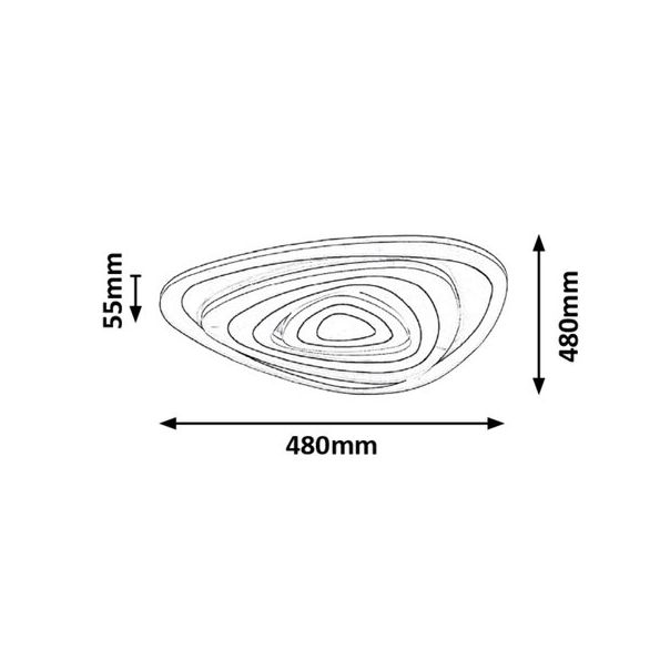 Rabalux Plafonjera Taneli LED 51W bela (3099) - 3099
